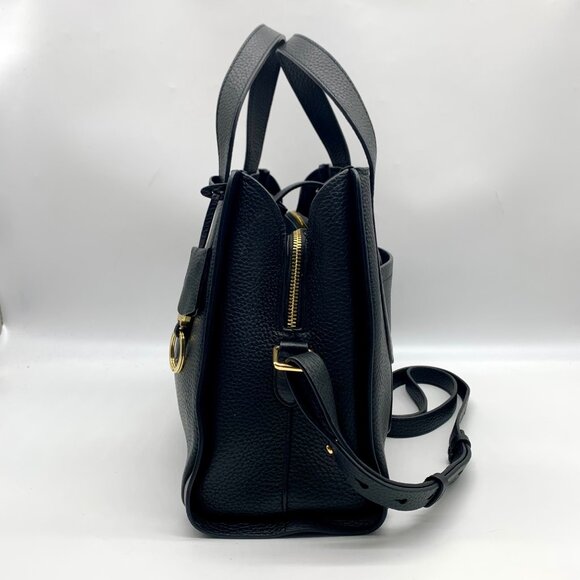 Radley London Black Pebbled Leather Sloane Street Convertible Satchel Bag - Picture 4 of 11